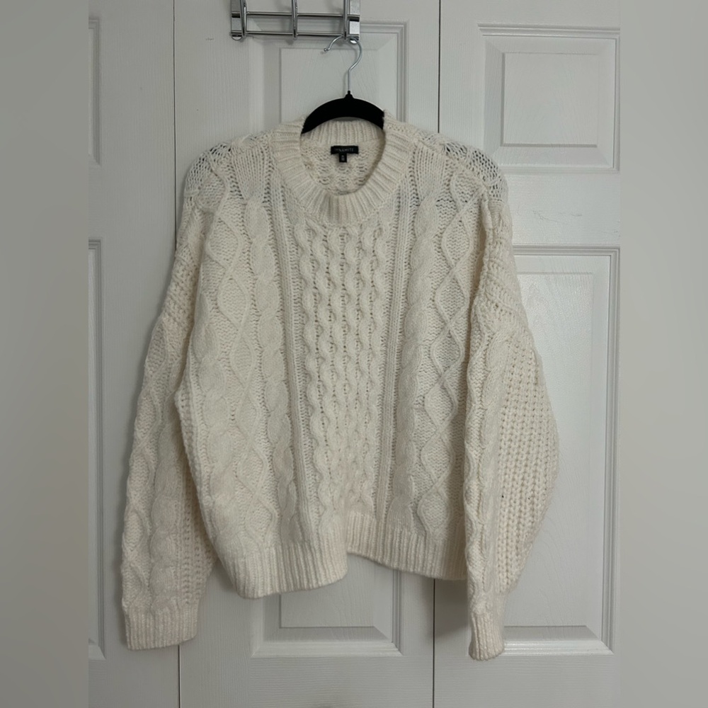Cable knit sweater